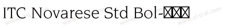 ITC Novarese Std Bol字体转换